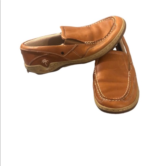 Margaritaville Other - Margaritaville Mens Anchor Slip On Boat Shoes Sz 8